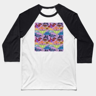 Pride Moth for Pride Month Lilac Rainbow Moth Baseball T-Shirt